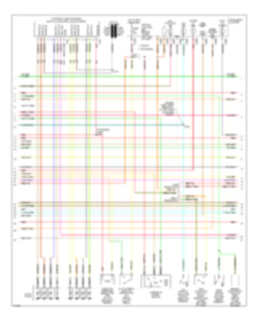 7.3L DI Turbo Diesel, Engine Performance Wiring Diagram, California (2 of 4) for Ford Cab  Chassis F350 Super Duty 2001