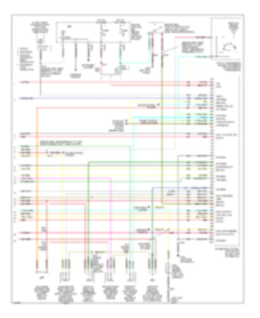7.3L DI Turbo Diesel, Engine Performance Wiring Diagram, California (4 of 4) for Ford Cab  Chassis F350 Super Duty 2001