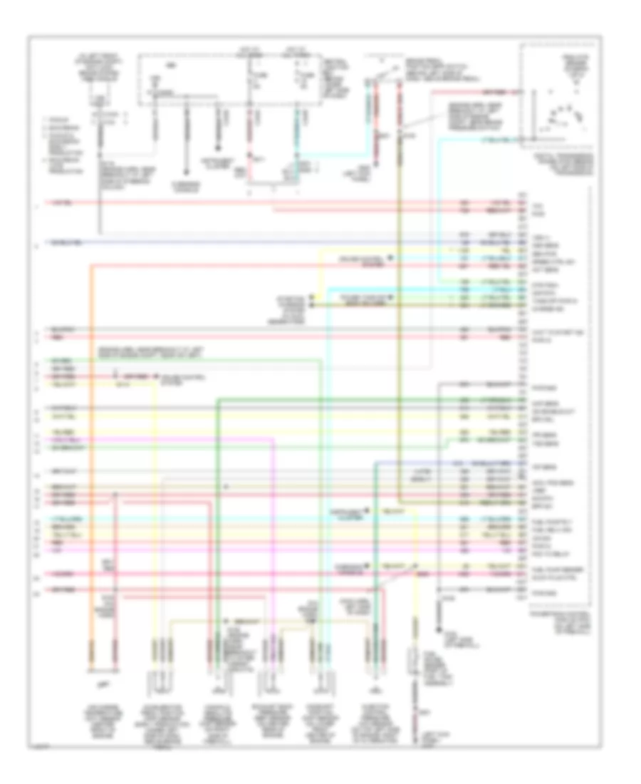 7.3L DI Turbo Diesel, Engine Performance Wiring Diagram, Federal (4 of 4) for Ford Cab  Chassis F350 Super Duty 2001