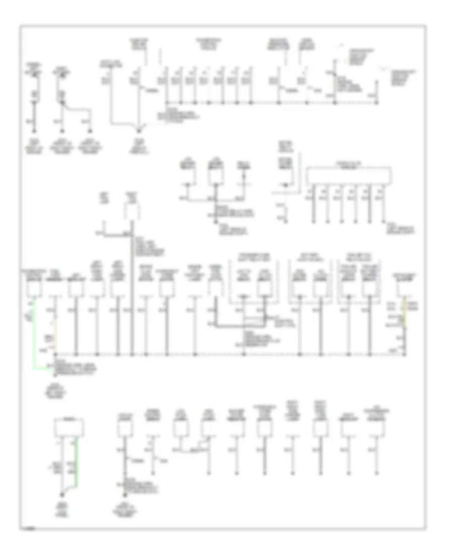 Ground Distribution Wiring Diagram 1 of 3 for Ford Cab  Chassis F350 Super Duty 2001