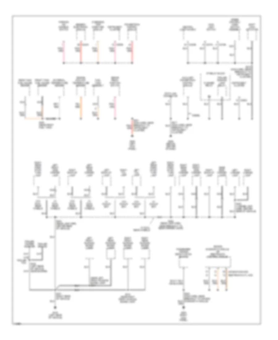 Ground Distribution Wiring Diagram 2 of 3 for Ford Cab  Chassis F350 Super Duty 2001