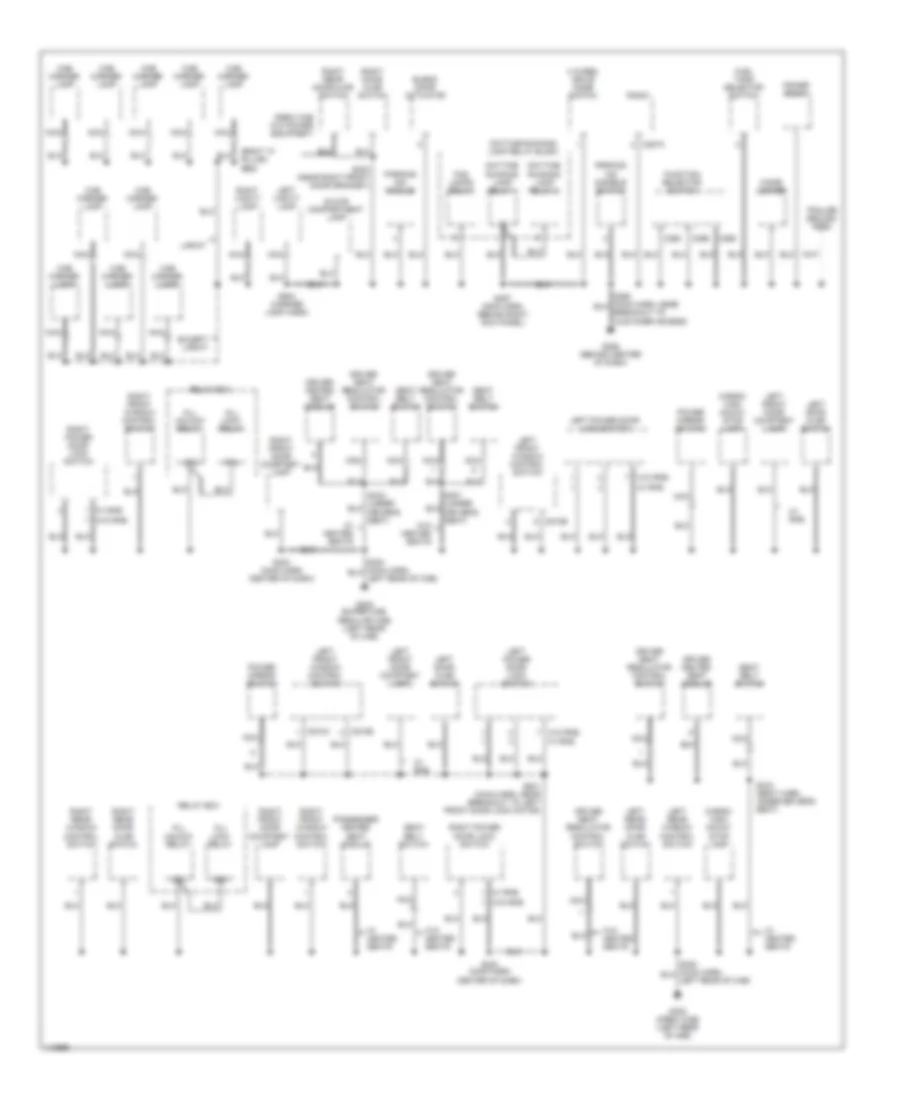 Ground Distribution Wiring Diagram (3 of 3) for Ford Cab  Chassis F350 Super Duty 2001