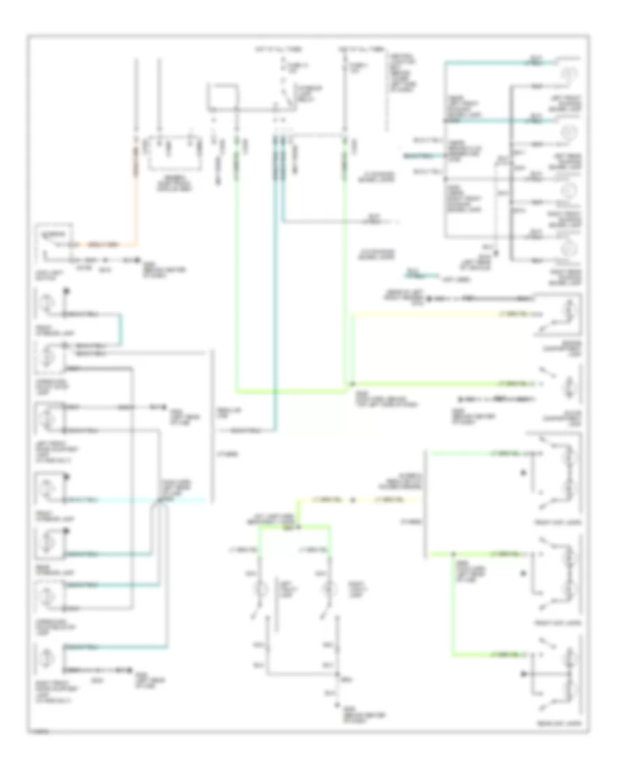 Courtesy Lamps Wiring Diagram for Ford Cab  Chassis F350 Super Duty 2001