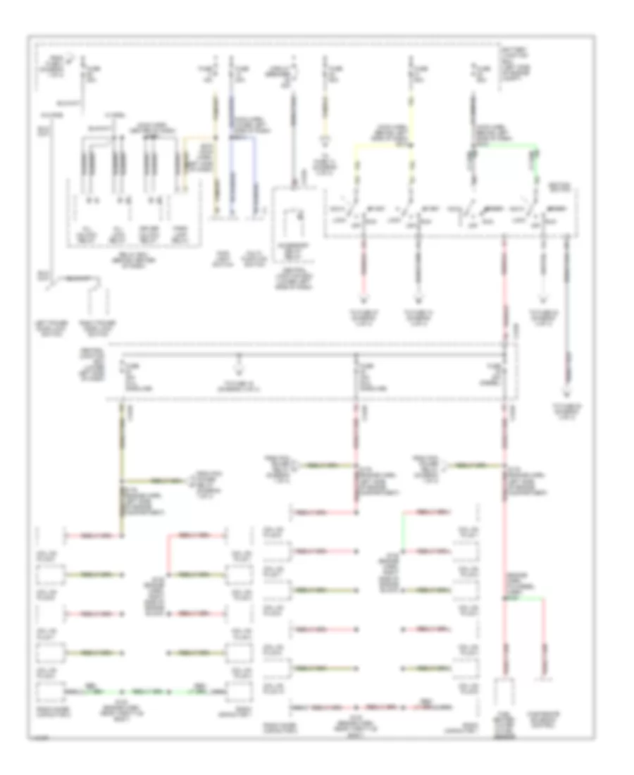 Power Distribution Wiring Diagram 2 of 4 for Ford Cab  Chassis F350 Super Duty 2001