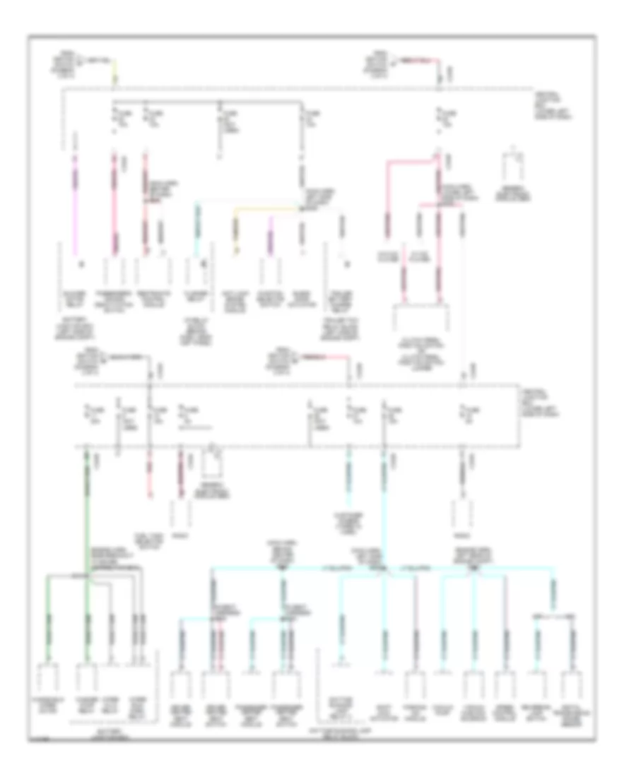 Power Distribution Wiring Diagram (4 of 4) for Ford Cab  Chassis F350 Super Duty 2001