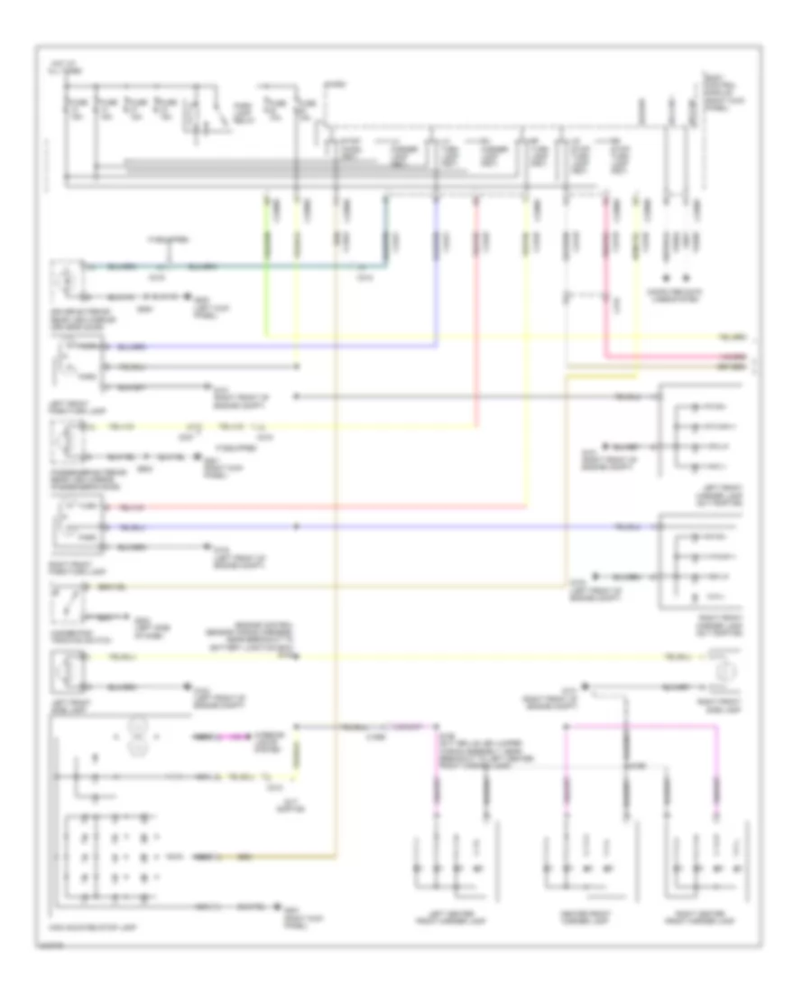 Exterior Lamps Wiring Diagram 1 of 2 for Ford Pickup F150 2011