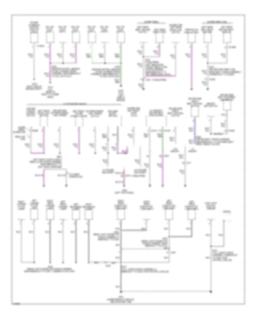 Ground Distribution Wiring Diagram 3 of 5 for Ford Pickup F150 2011