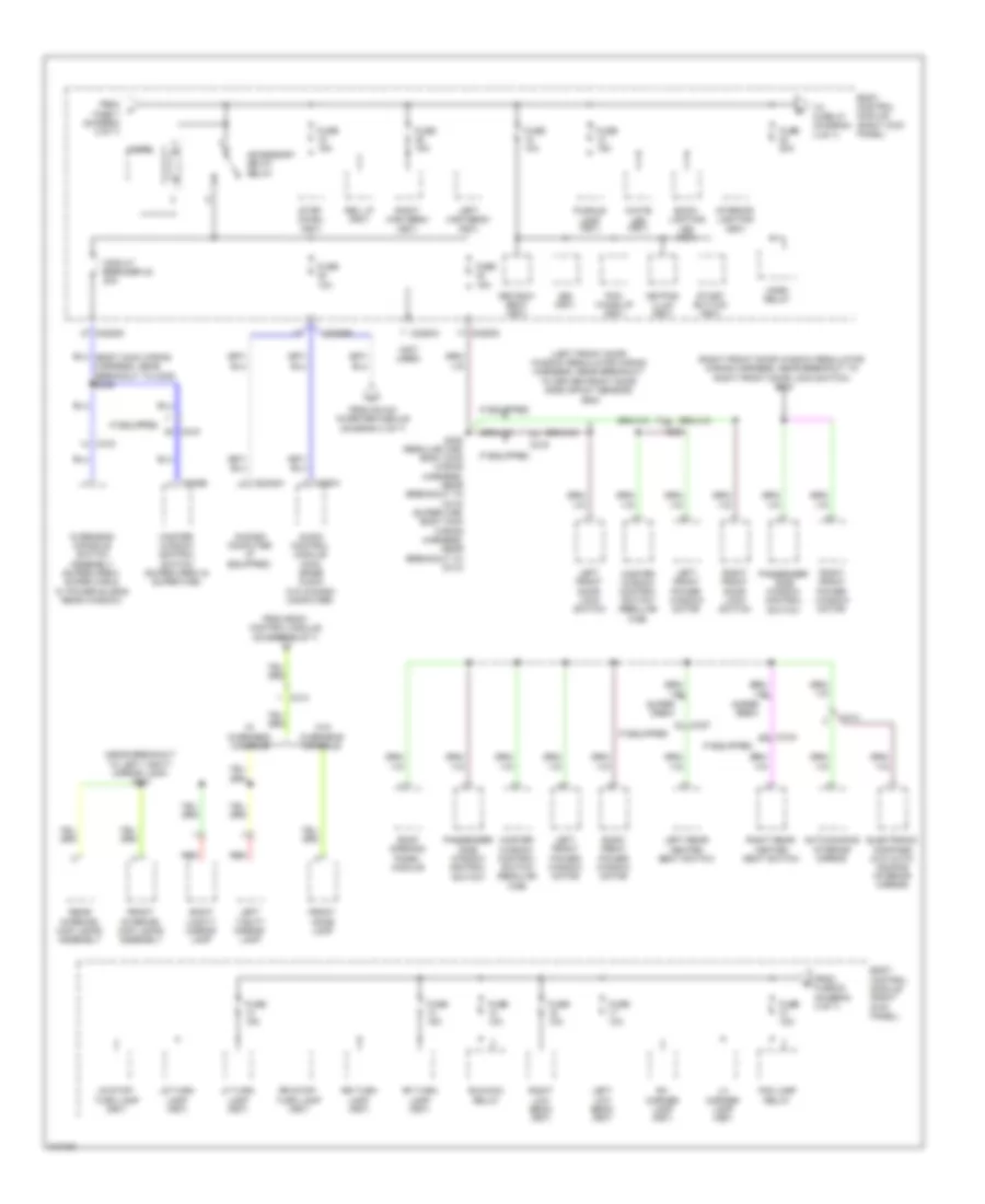 Power Distribution Wiring Diagram (4 of 7) for Ford Pickup F150 2011