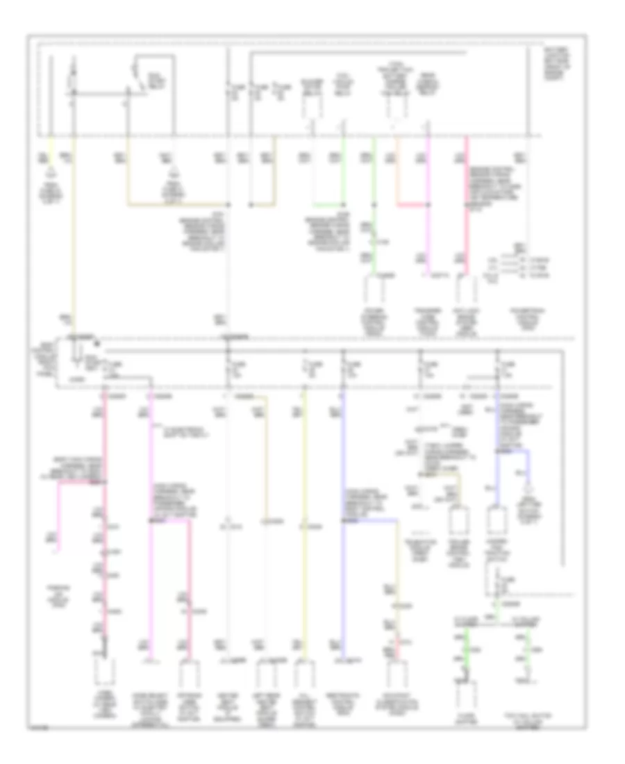 Power Distribution Wiring Diagram (6 of 7) for Ford Pickup F150 2011