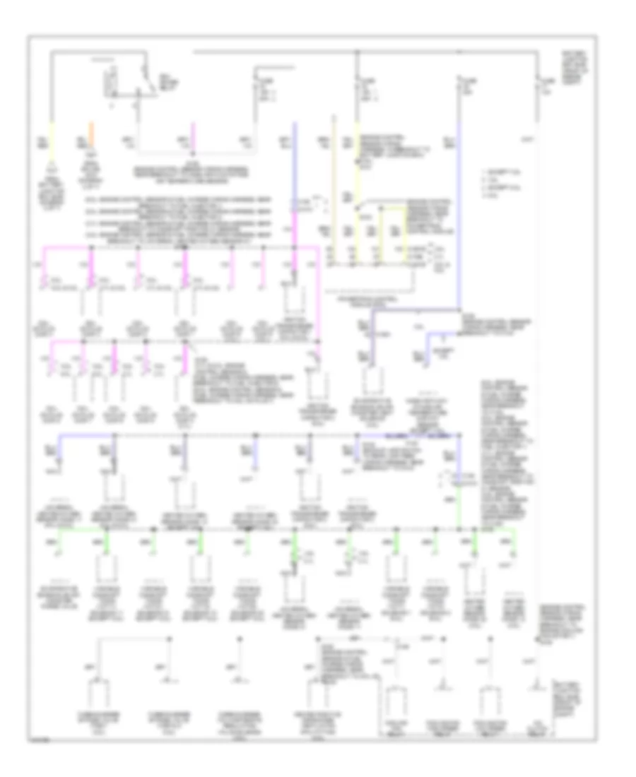 Power Distribution Wiring Diagram (7 of 7) for Ford Pickup F150 2011
