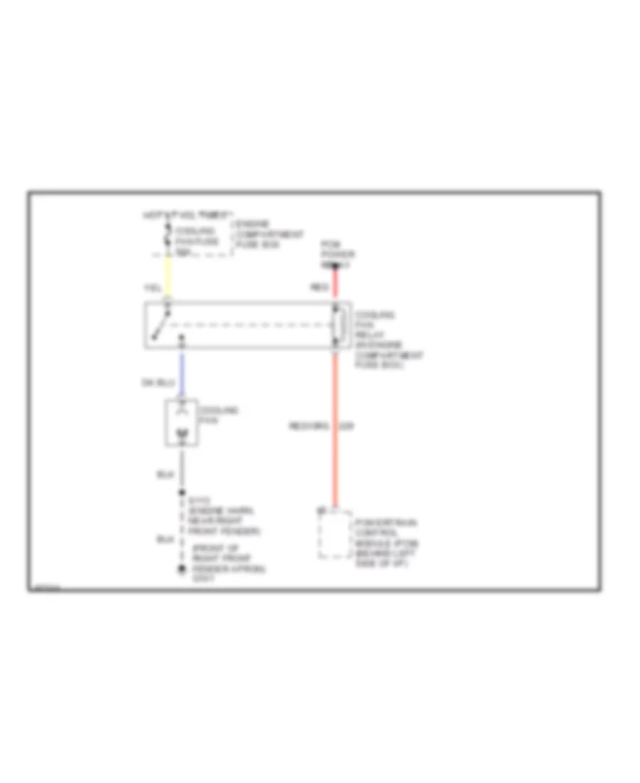 Cooling Fan Wiring Diagram for Ford Crown Victoria LX 1997
