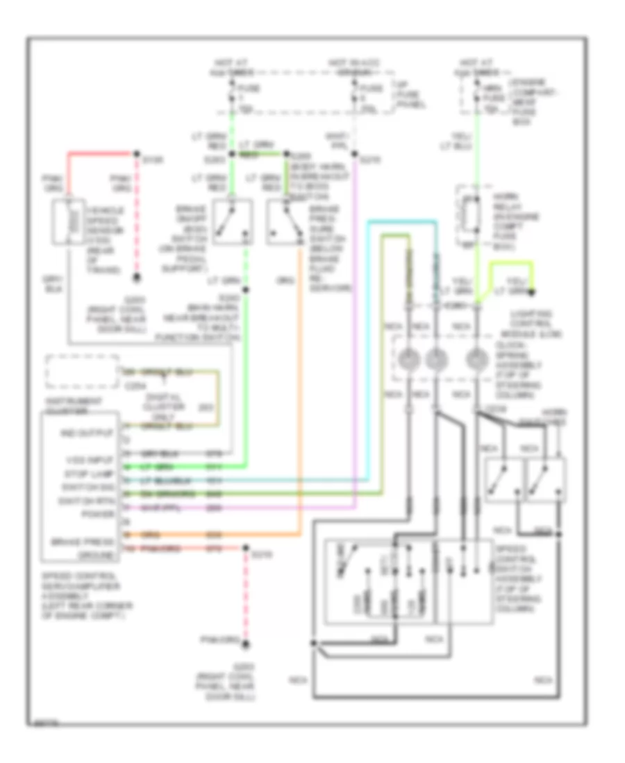 Cruise Control Wiring Diagram for Ford Crown Victoria LX 1997