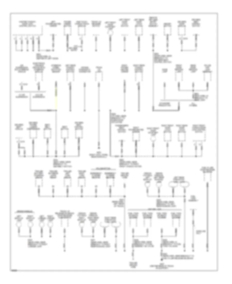 Ground Distribution Wiring Diagram 3 of 3 for Ford Crown Victoria LX 1997