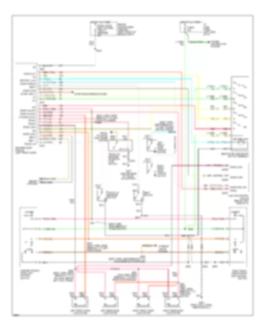 Keyless Entry Wiring Diagram for Ford Crown Victoria LX 1997