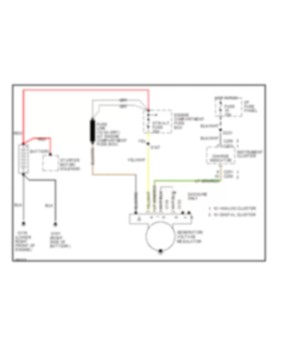 Charging Wiring Diagram for Ford Crown Victoria LX 1997