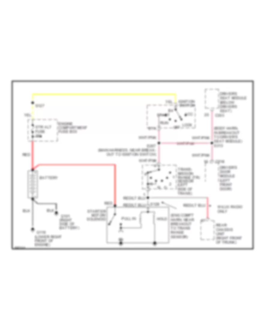 Starting Wiring Diagram for Ford Crown Victoria LX 1997