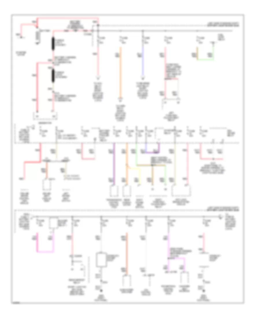 Power Distribution Wiring Diagram 1 of 6 for Ford Explorer Sport Trac 2010