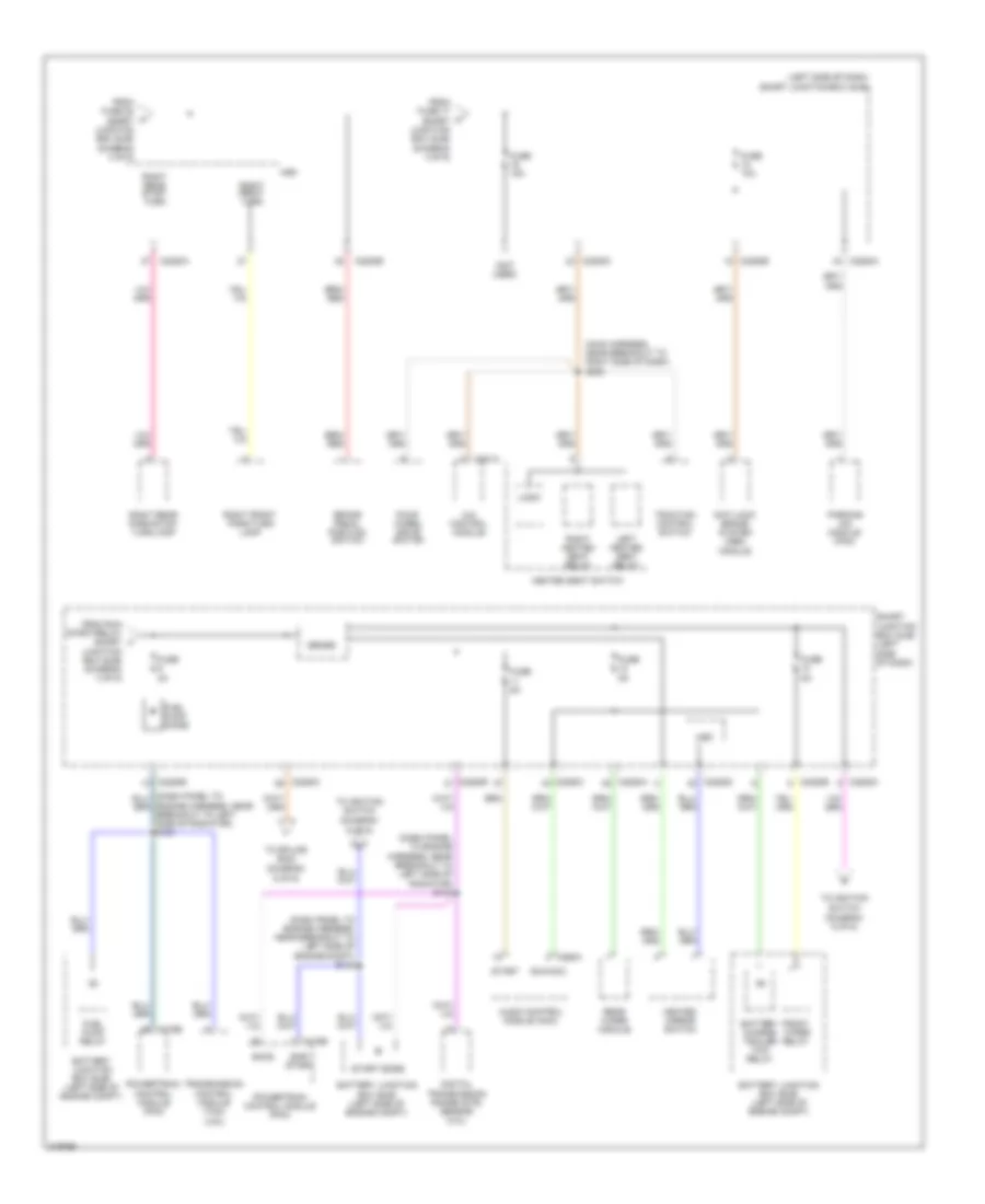 Power Distribution Wiring Diagram 5 of 6 for Ford Explorer Sport Trac 2010