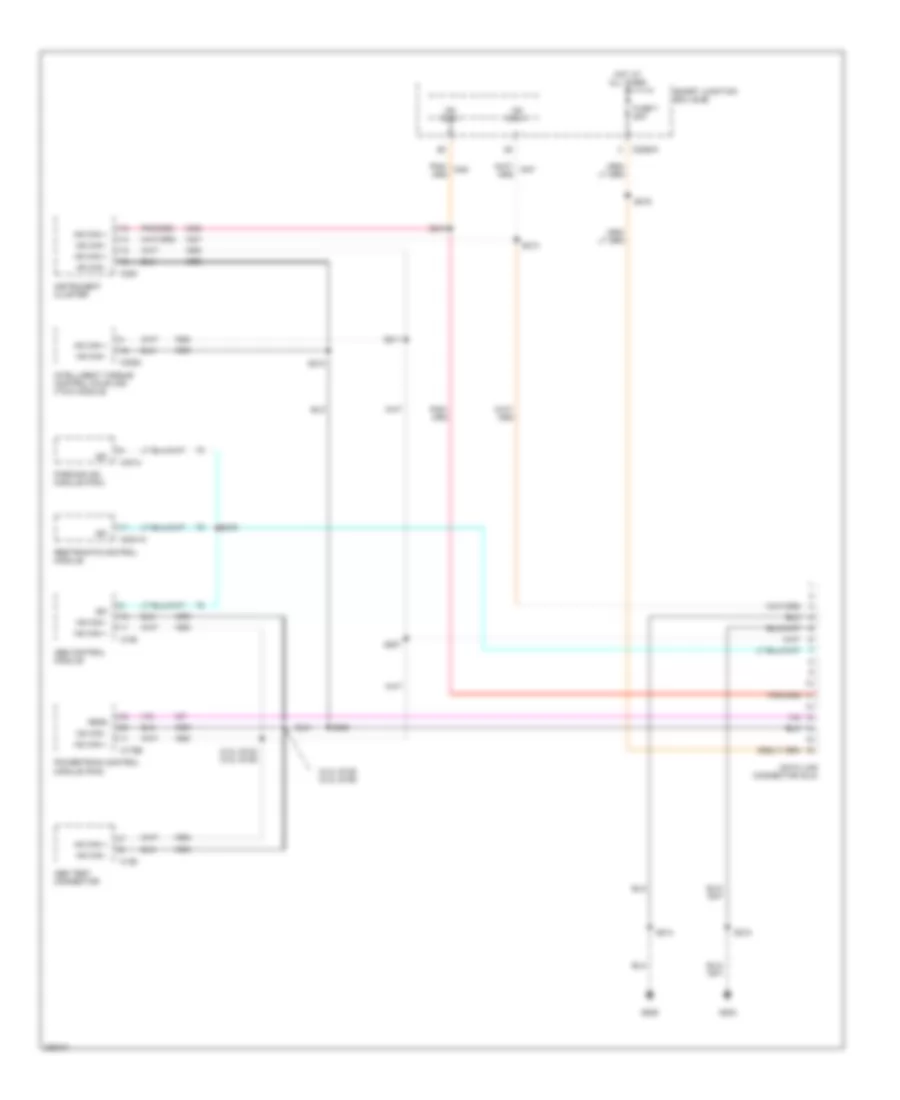 Computer Data Lines Wiring Diagram Except Hybrid for Ford Escape 2005