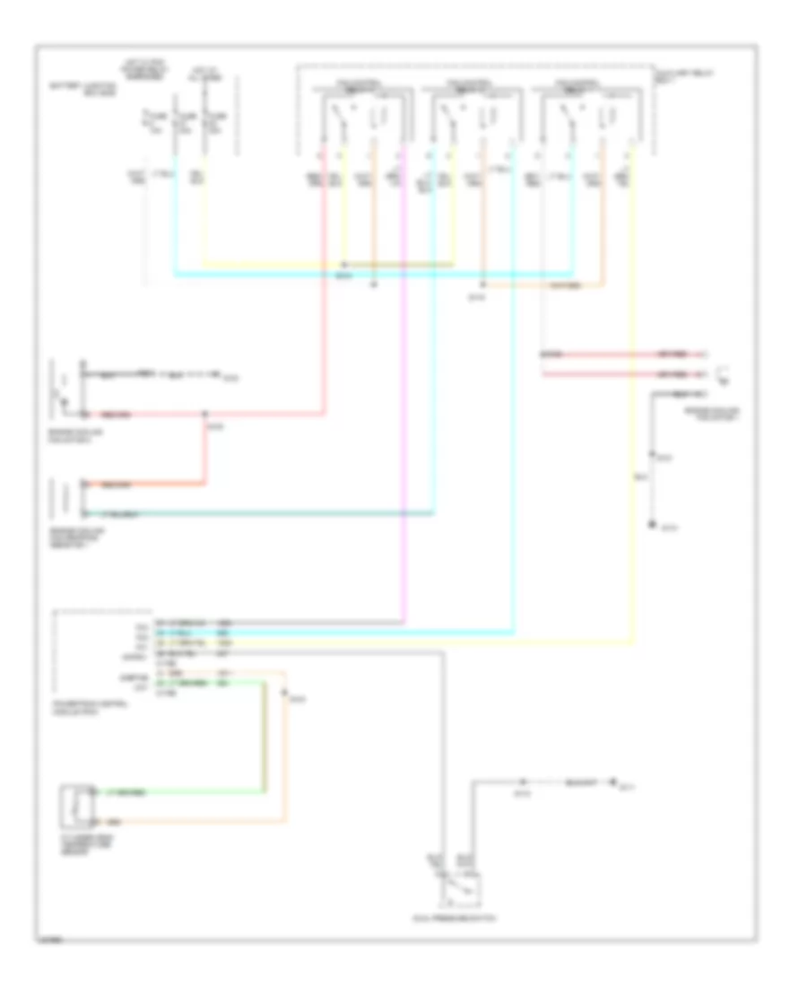 2.3L, Cooling Fan Wiring Diagram, Hybrid for Ford Escape 2005
