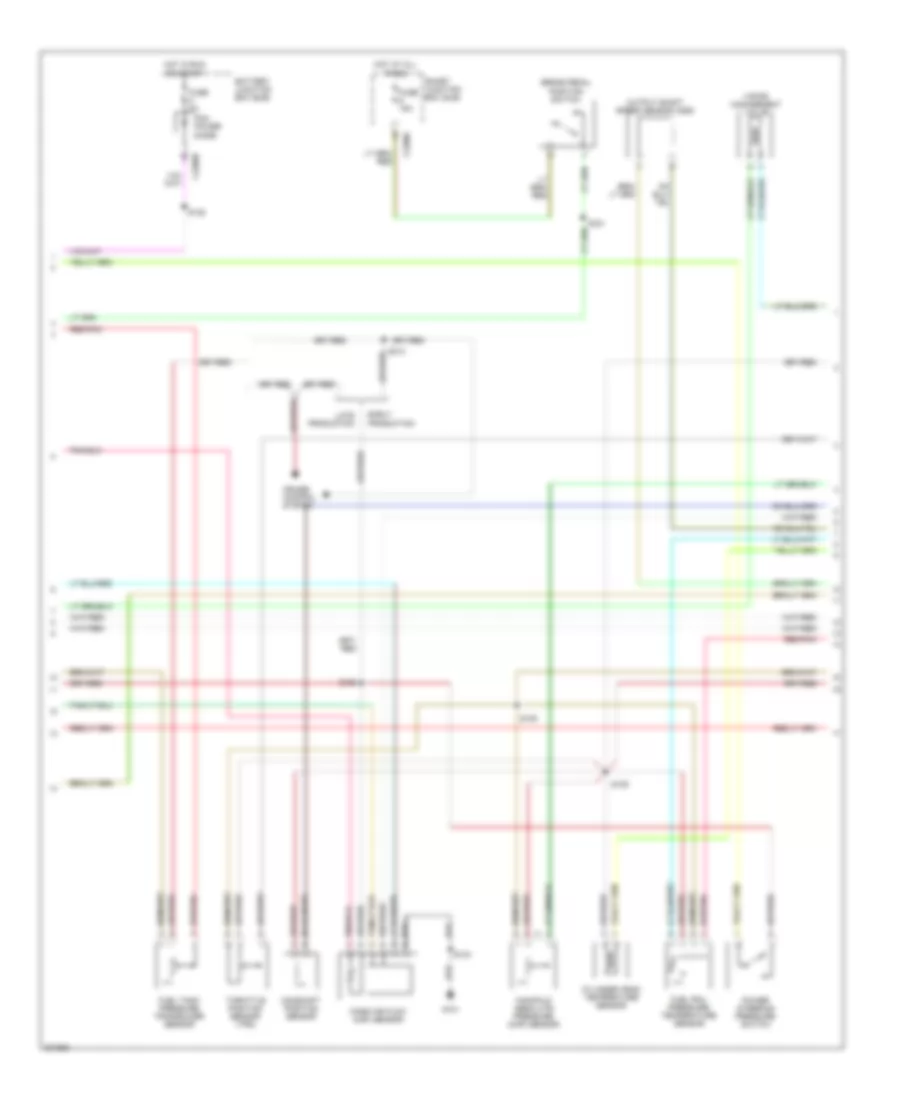2.3L, Engine Performance Wiring Diagram, Except Hybrid (2 of 5) for Ford Escape 2005