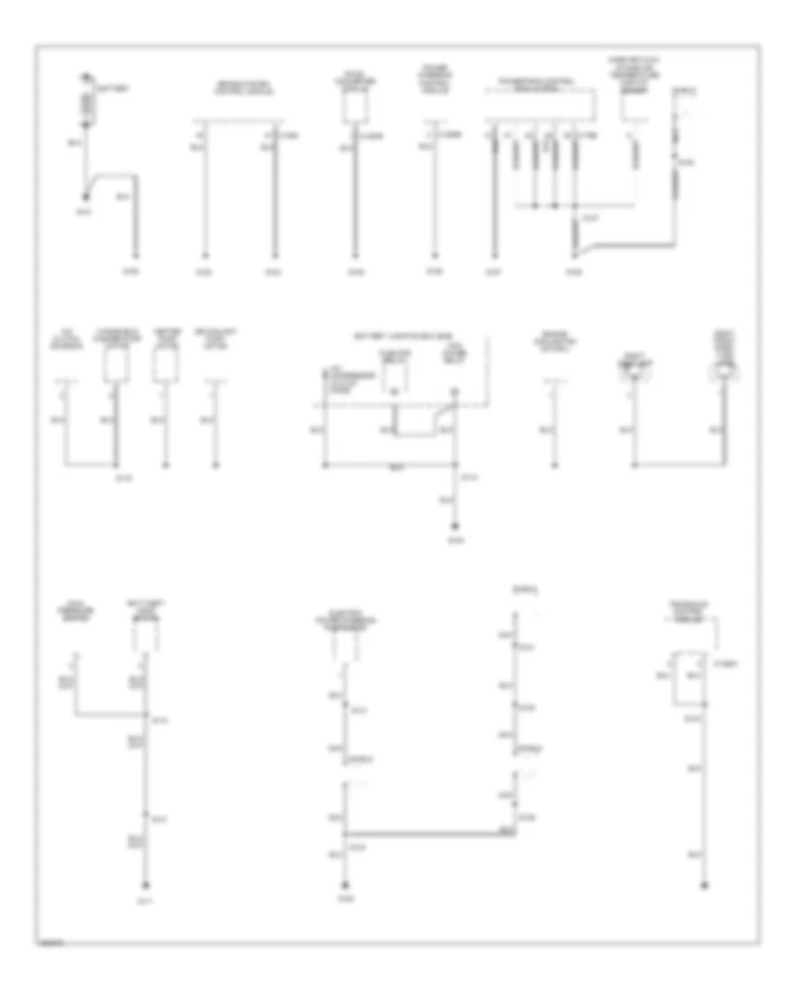 Ground Distribution Wiring Diagram Hybrid 1 of 4 for Ford Escape 2005