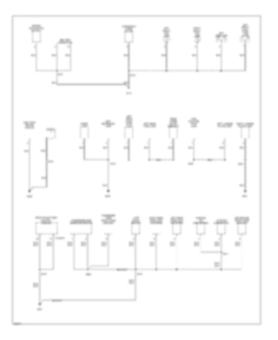 Ground Distribution Wiring Diagram, Hybrid (2 of 4) for Ford Escape 2005