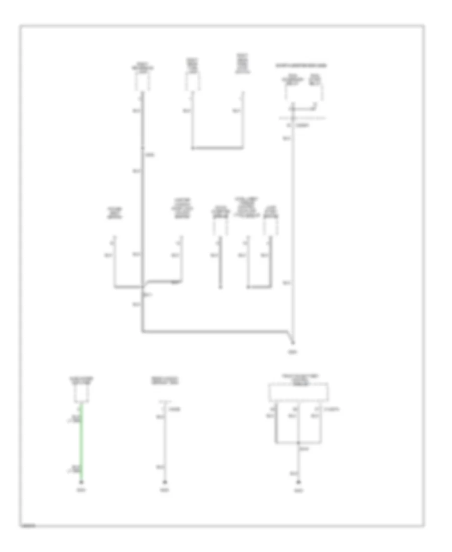 Ground Distribution Wiring Diagram, Hybrid (4 of 4) for Ford Escape 2005