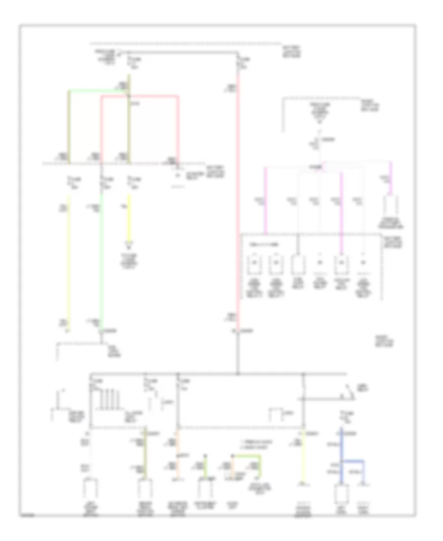 Power Distribution Wiring Diagram Except Hybrid 2 of 4 for Ford Escape 2005