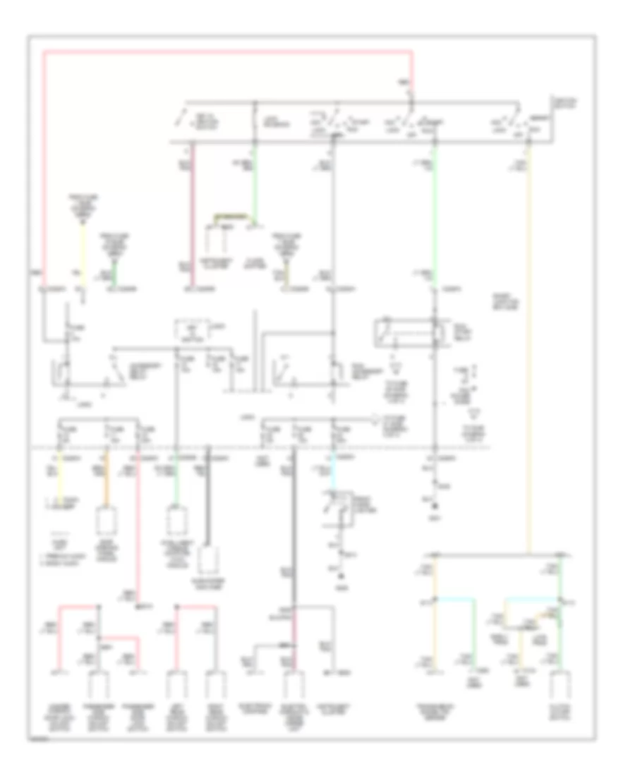 Power Distribution Wiring Diagram Except Hybrid 3 of 4 for Ford Escape 2005