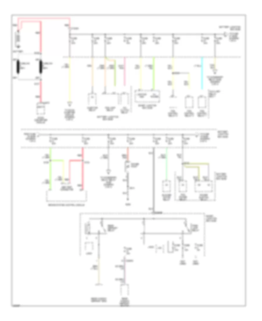 Power Distribution Wiring Diagram Hybrid 1 of 4 for Ford Escape 2005