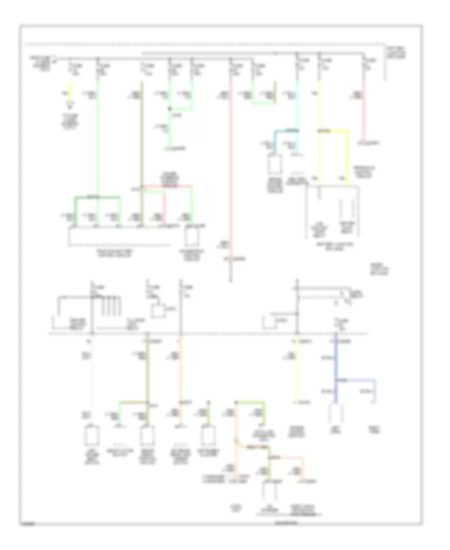 Power Distribution Wiring Diagram, Hybrid (2 of 4) for Ford Escape 2005