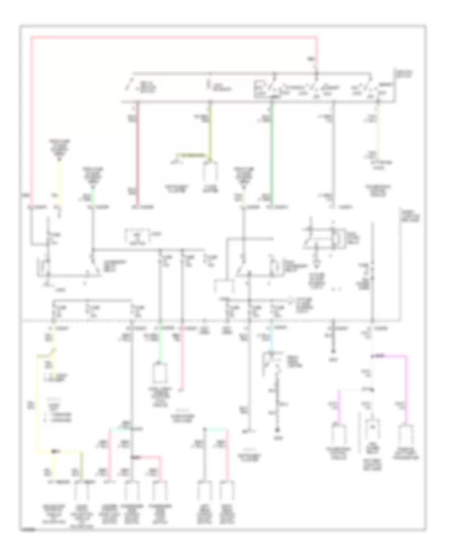 Power Distribution Wiring Diagram, Hybrid (3 of 4) for Ford Escape 2005