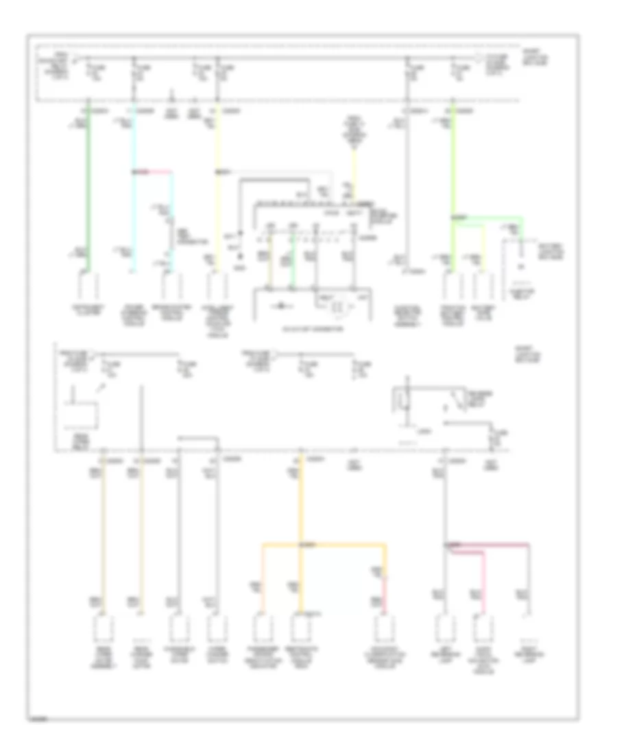 Power Distribution Wiring Diagram Hybrid 4 of 4 for Ford Escape 2005