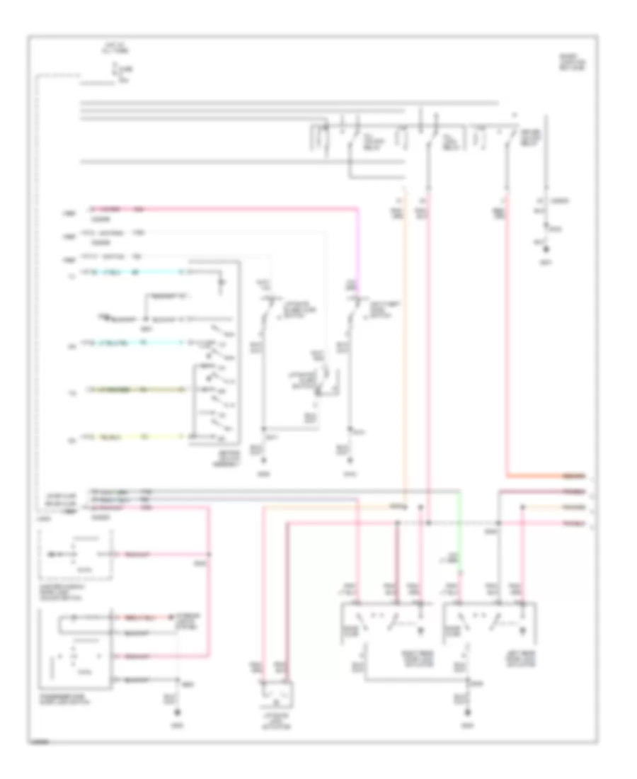 Door Lock Wiring Diagram Except Hybrid 1 of 2 for Ford Escape 2005