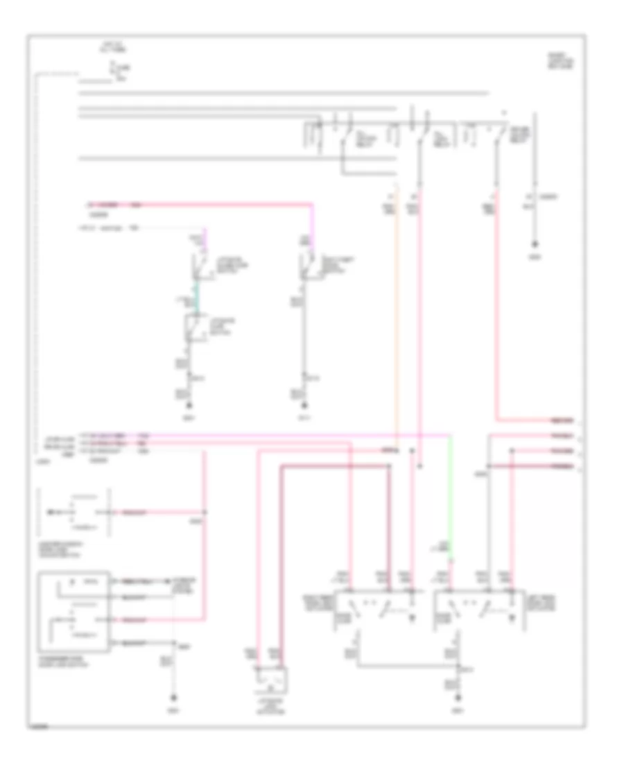 Door Lock Wiring Diagram Hybrid 1 of 2 for Ford Escape 2005