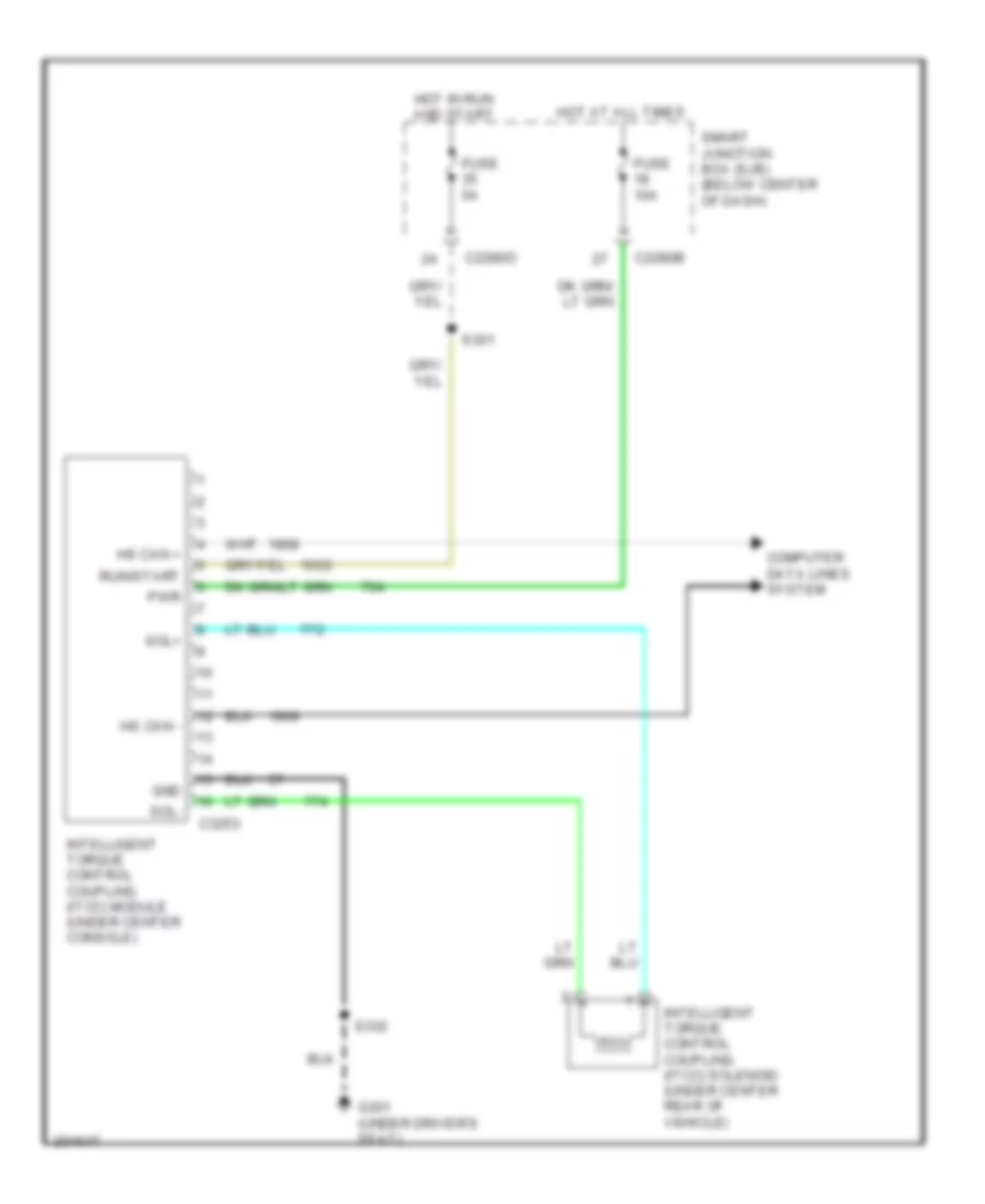 4WD Wiring Diagram Except Hybrid for Ford Escape 2005