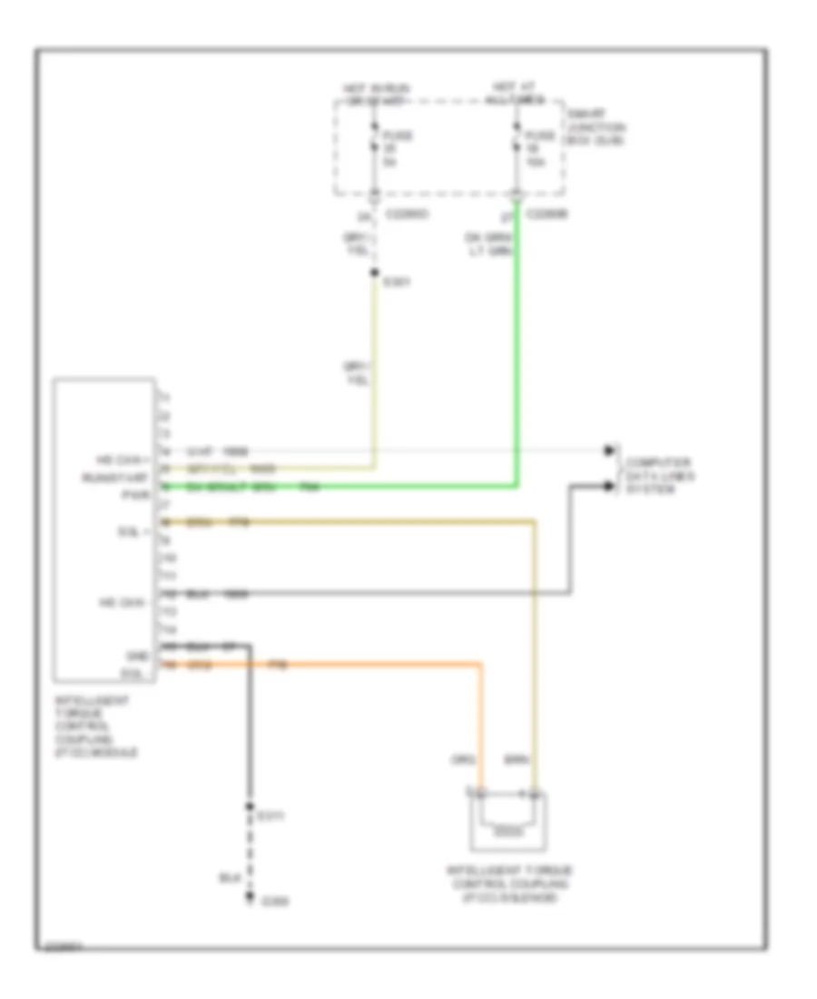 4WD Wiring Diagram, Hybrid for Ford Escape 2005