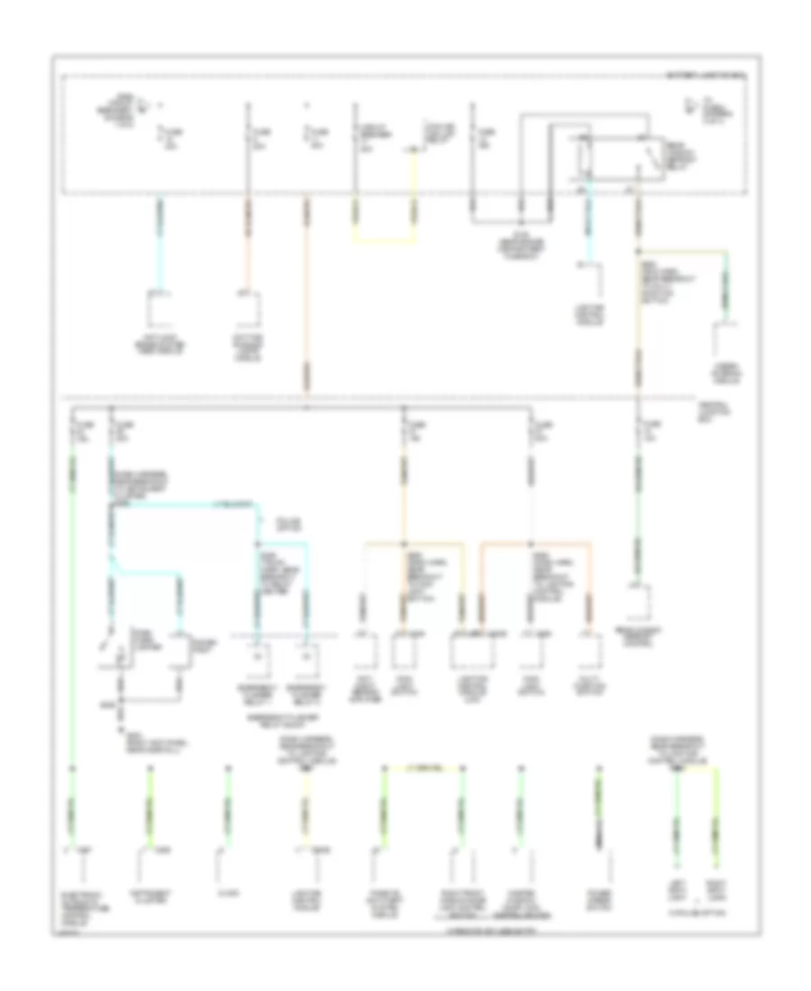 Power Distribution Wiring Diagram (2 of 4) for Ford Crown Victoria 2001