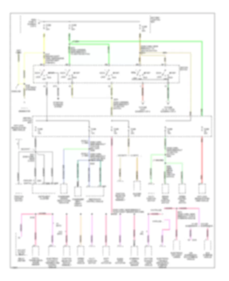 Power Distribution Wiring Diagram 3 of 4 for Ford Crown Victoria 2001
