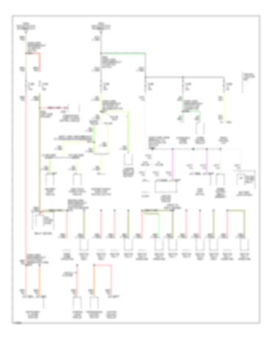 Power Distribution Wiring Diagram (4 of 4) for Ford Crown Victoria 2001