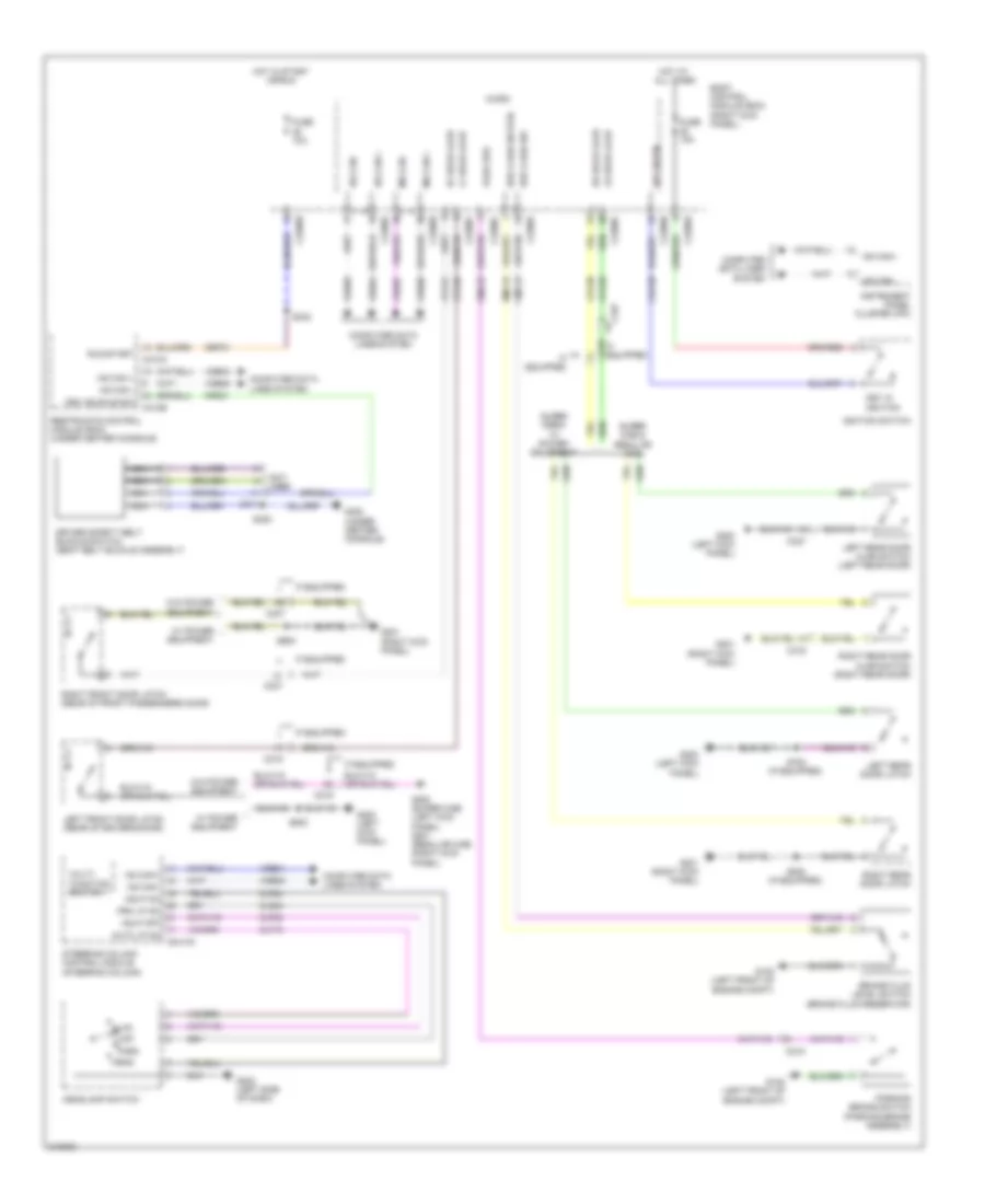 Chime Wiring Diagram for Ford Pickup F250 Super Duty 2011