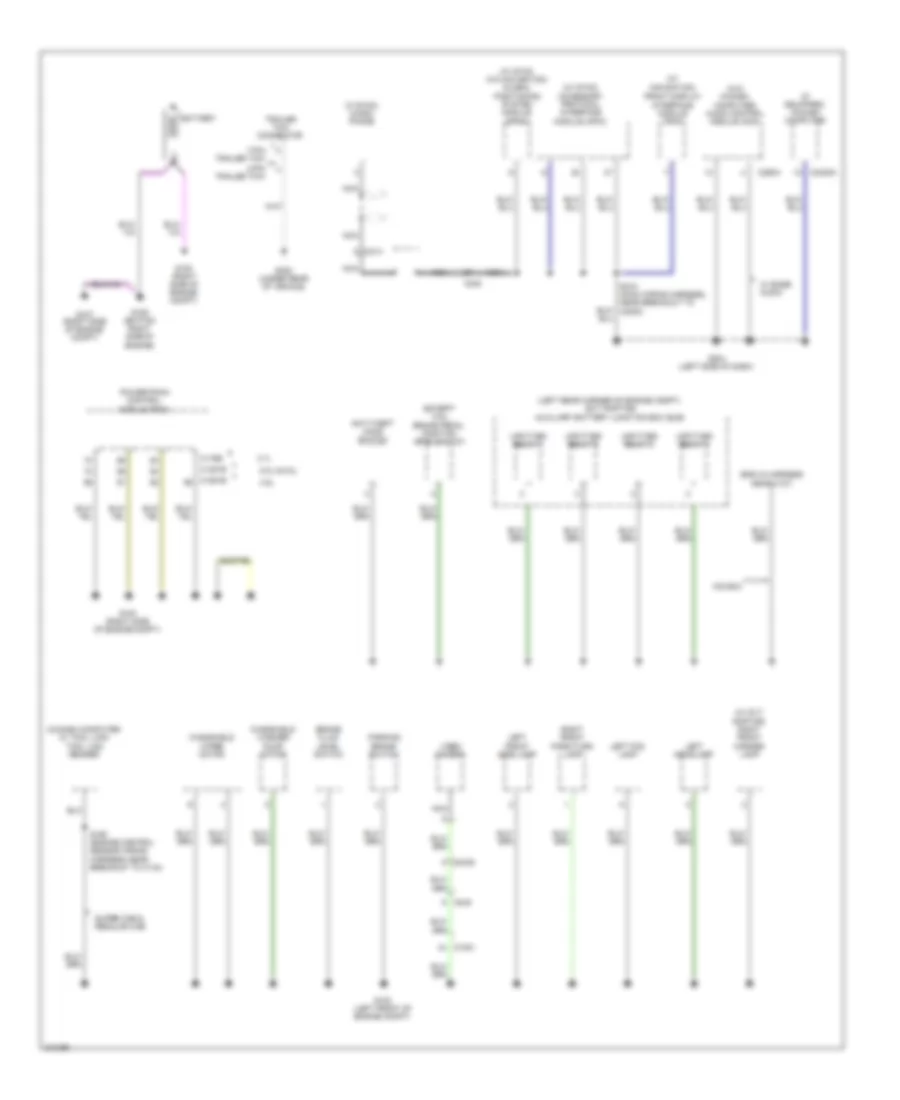 Ground Distribution Wiring Diagram 1 of 5 for Ford Pickup F250 Super Duty 2011