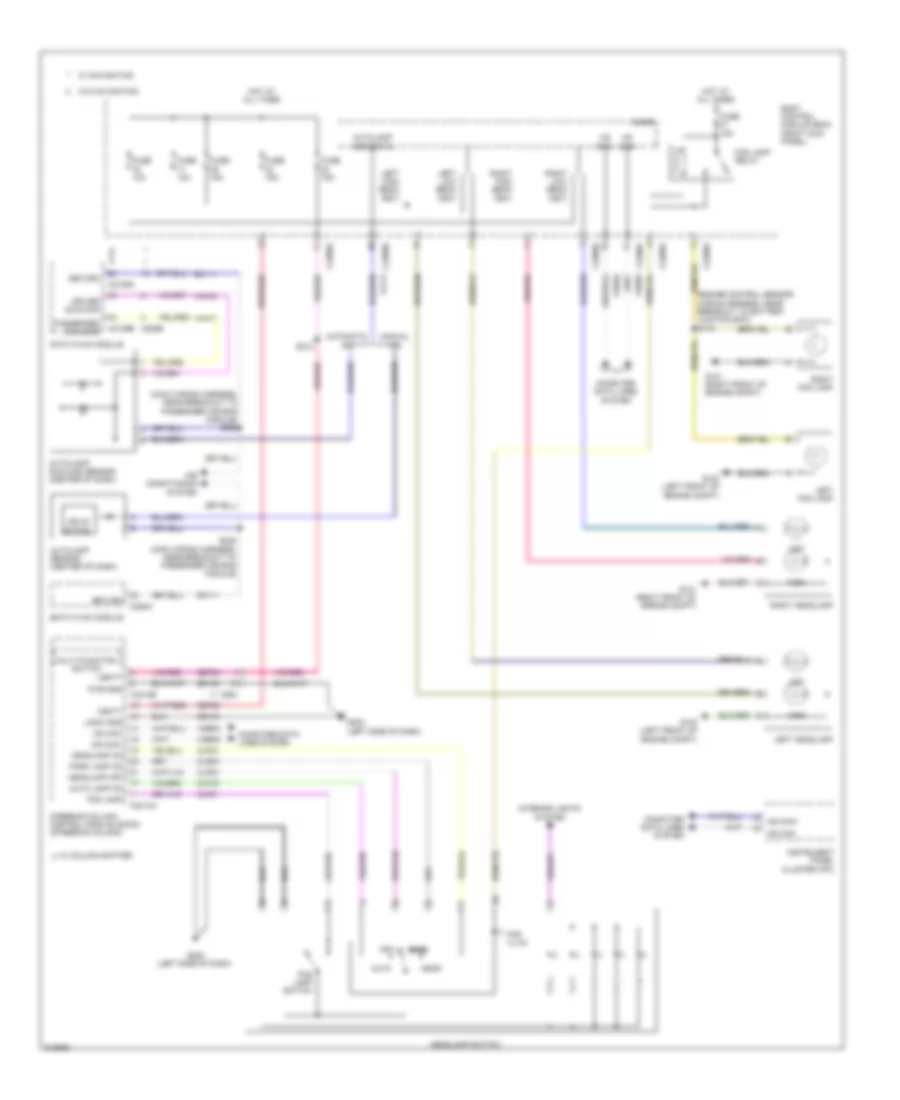 Headlights Wiring Diagram for Ford Pickup F250 Super Duty 2011