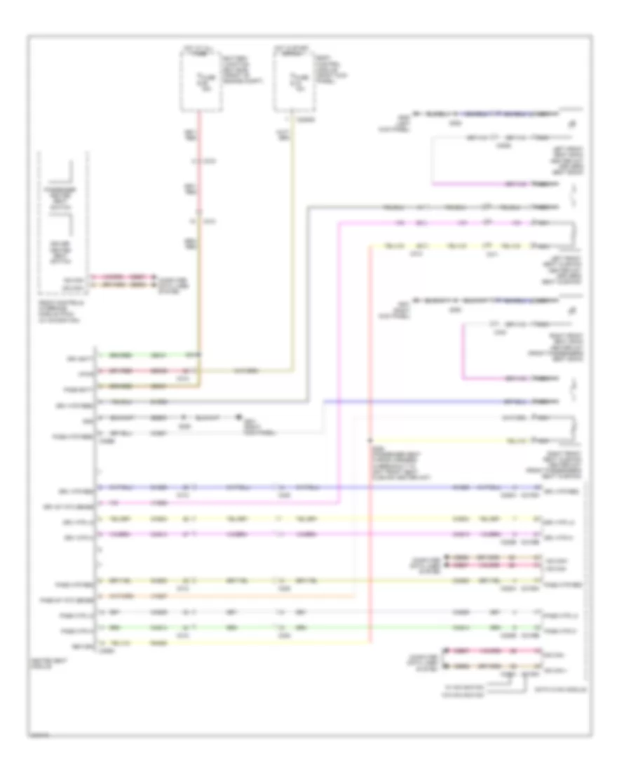 Heated Seats Wiring Diagram, Except Super Crew for Ford Pickup F250 Super Duty 2011