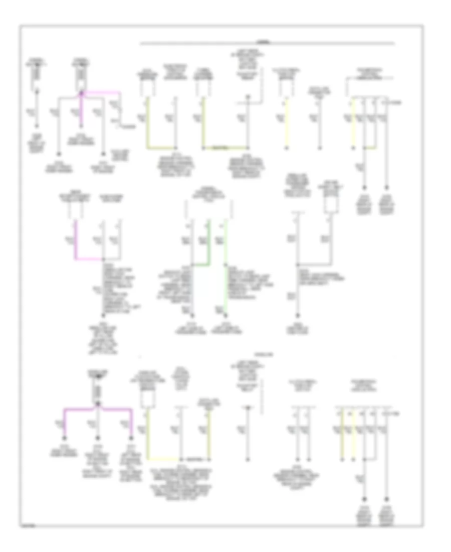 Ground Distribution Wiring Diagram 1 of 5 for Ford F450 Super Duty 2010