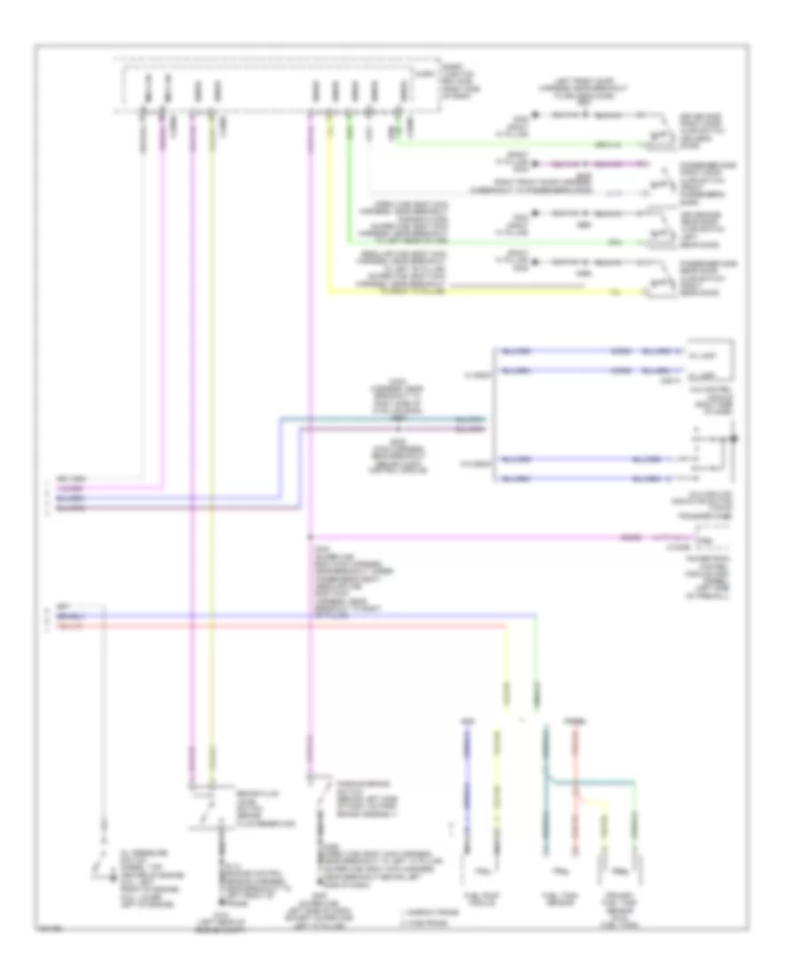 Instrument Cluster Wiring Diagram 2 of 2 for Ford F450 Super Duty 2010