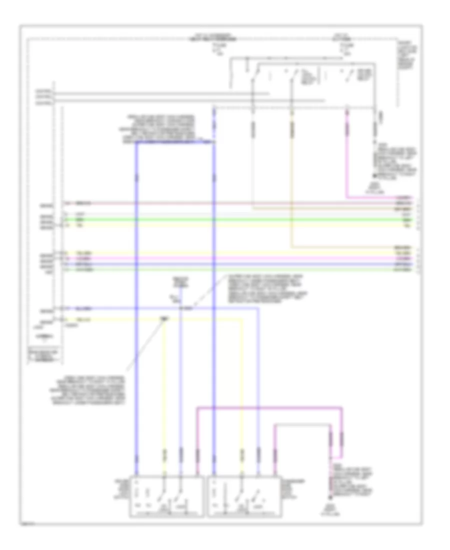 Power Door Locks Wiring Diagram 1 of 2 for Ford F450 Super Duty 2010