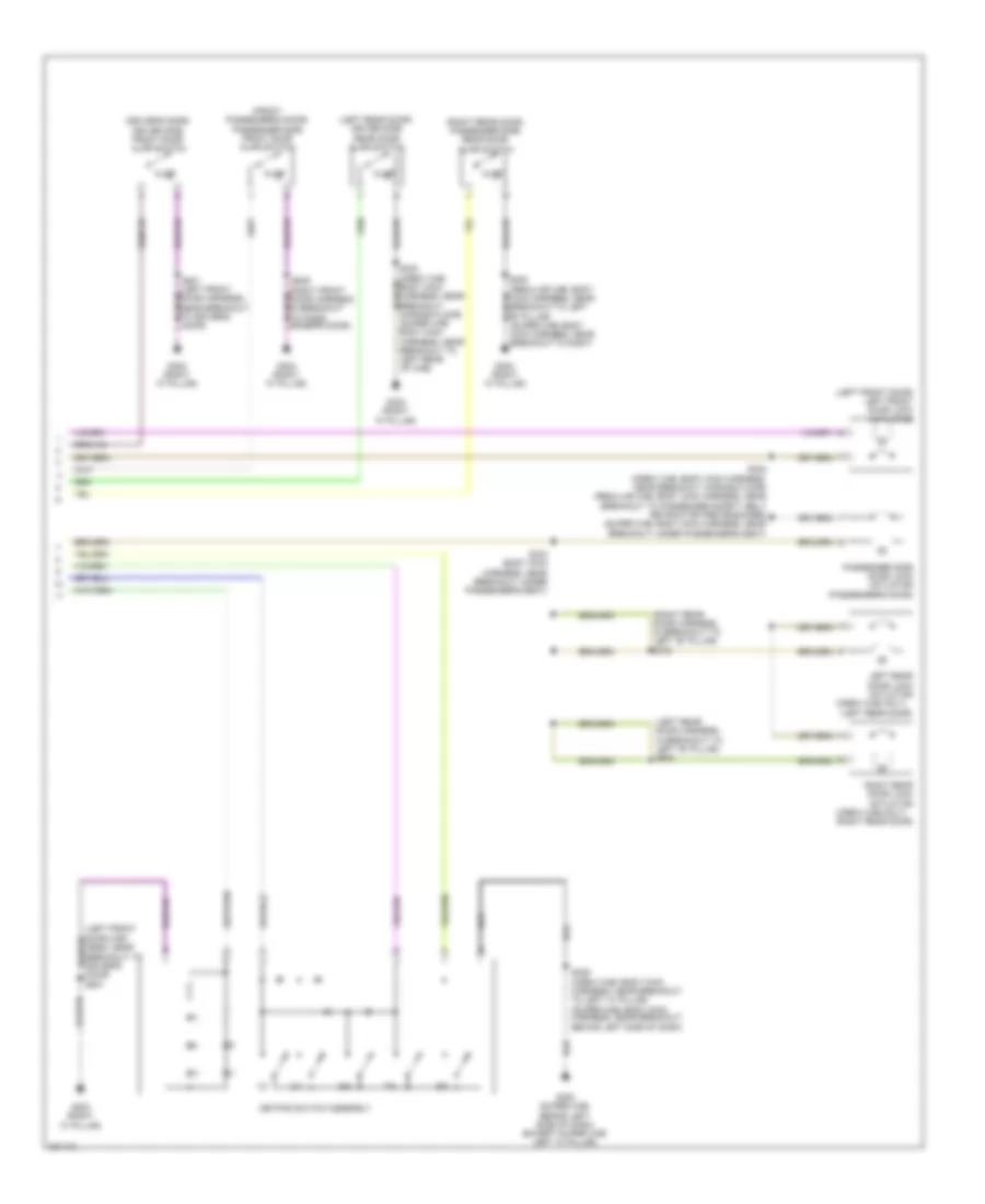 Power Door Locks Wiring Diagram 2 of 2 for Ford F450 Super Duty 2010