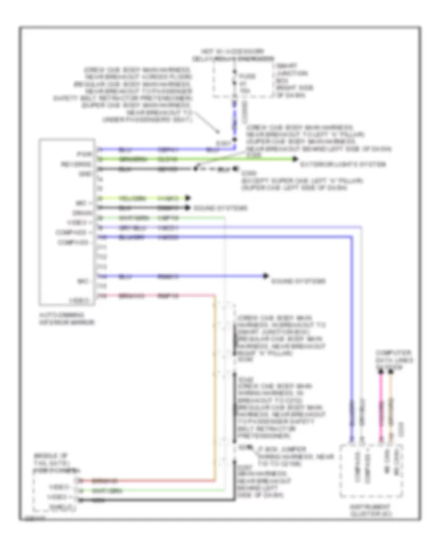 Electrochromic Mirror Wiring Diagram with Video for Ford F450 Super Duty 2010